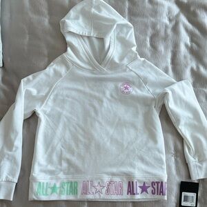 All Star Kids White Hoodie with Pastel Accents